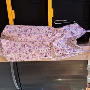 Papaya Floral Camisole Jumpsuit - Purple and Yellow